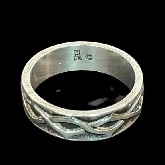 James Avery Crown of Thorns Ring Sz 10 Sterling Silver Retired Jesus Religious - Picture 4 of 10